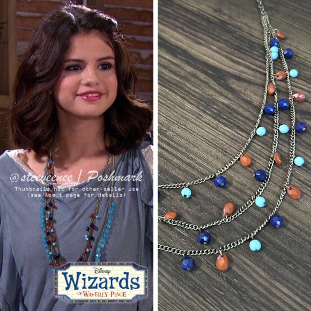 3 Tier Layered Chain Bead Necklace ASO Alex Russo / Selena Gomez
